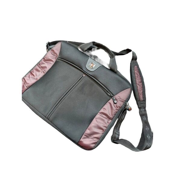 SwissGear - Sherpa Slimcase Messenger Laptop Case - Burgundy Model:GA-7500-01F00